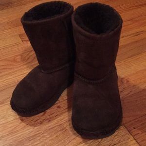 Chocolate Ugg Toddler Boots size 10 Girls or Boys